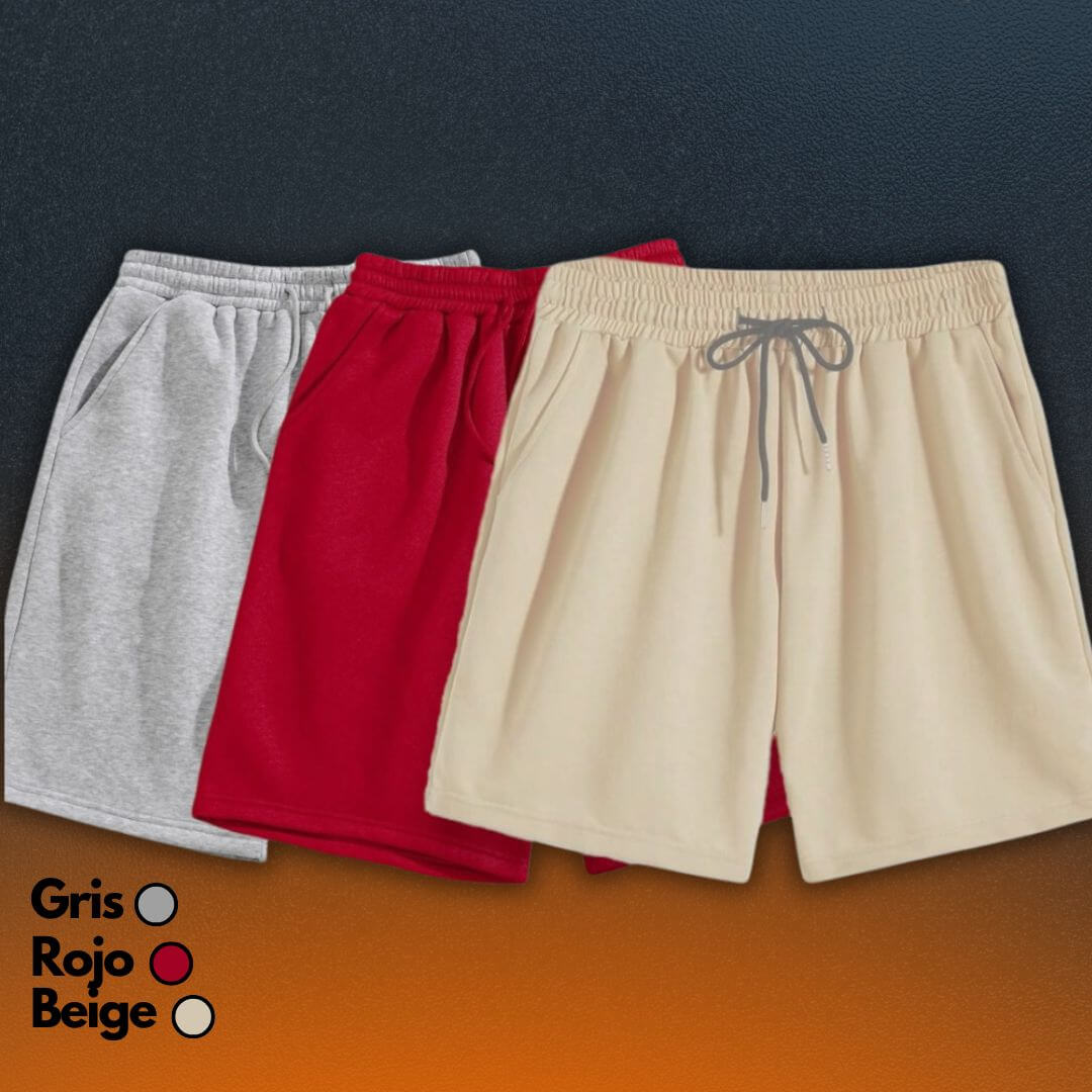 PACK DE 3 PANTALONETAS EN TELA BURDA DE 250 GRAMAJES