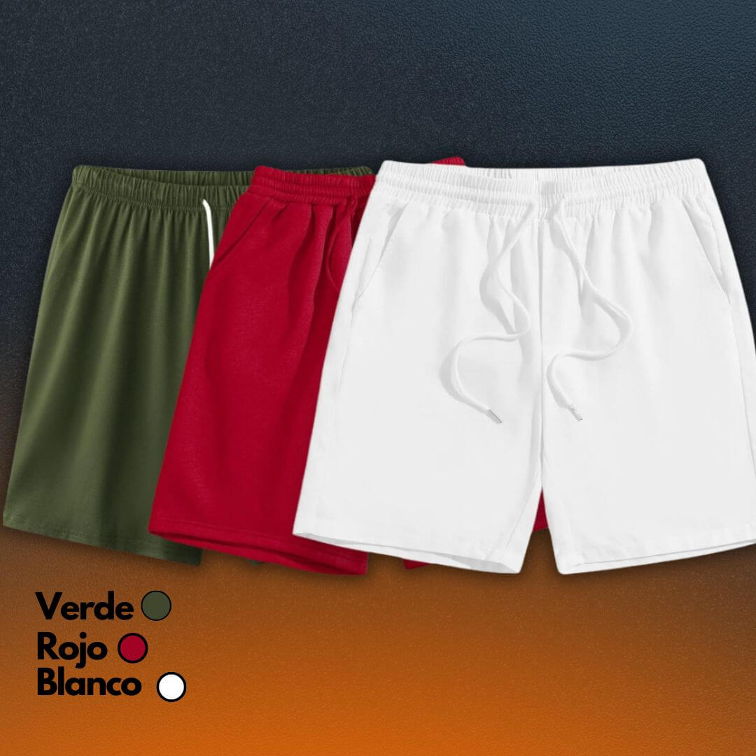 PACK DE 3 PANTALONETAS EN TELA BURDA DE 250 GRAMAJES