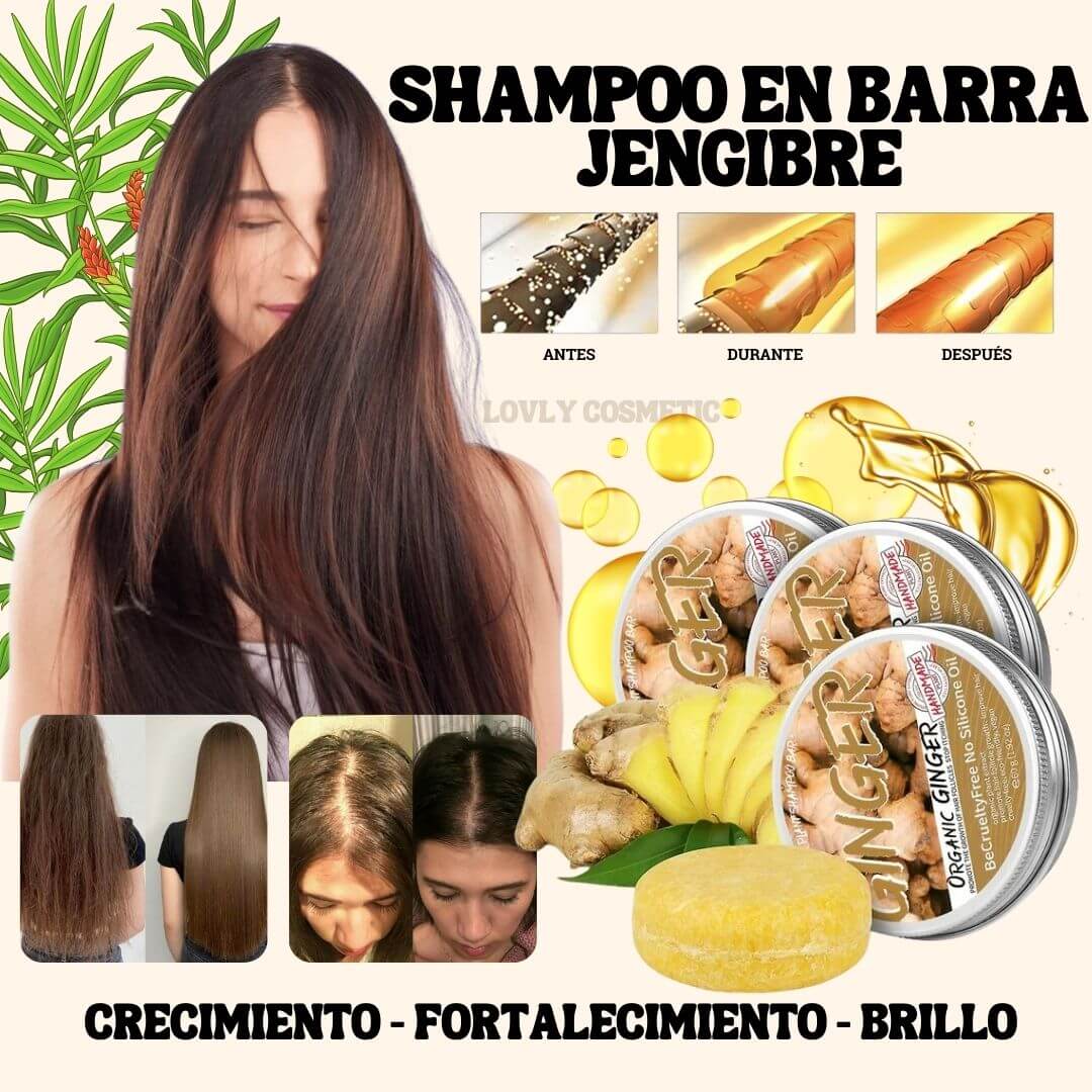 SHAMPOO EN BARRA DE JENGIBRE
