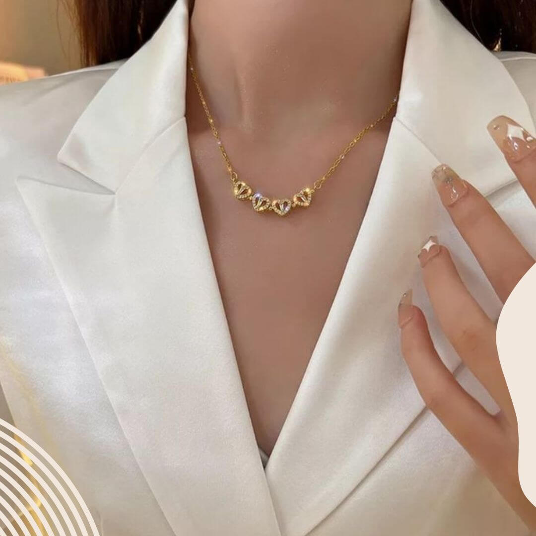 Collar Trébol Corazón Extendido + Caja de regalo🎁