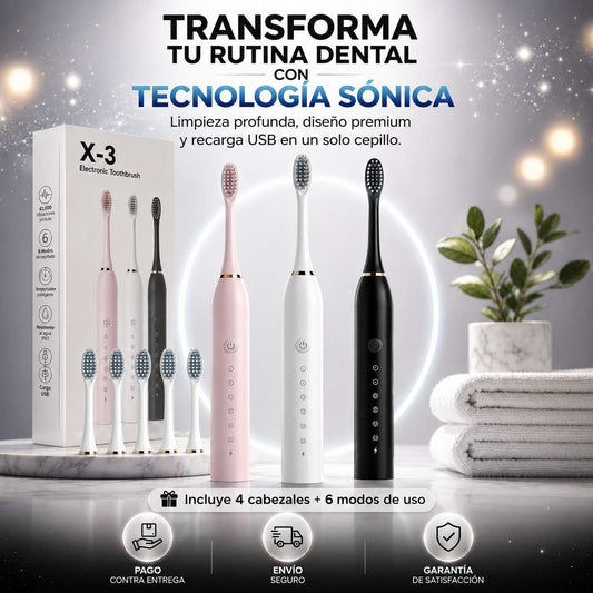 Cepillo eléctrico X3 - Limpieza TOTAL
