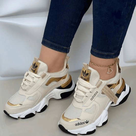 CALZADO TENIS FASHION DAMA BEIGE